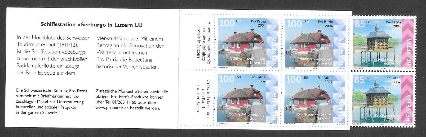 Tutti i francobolli: Markenheftchen Pro Patria Nr. 16 2004 ** – Nuovo (secondo la descrizione) da Olten venduto da clotaldi 1