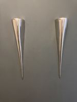 2x Home Affaire Wandkerzenhalter Aluminium Silber