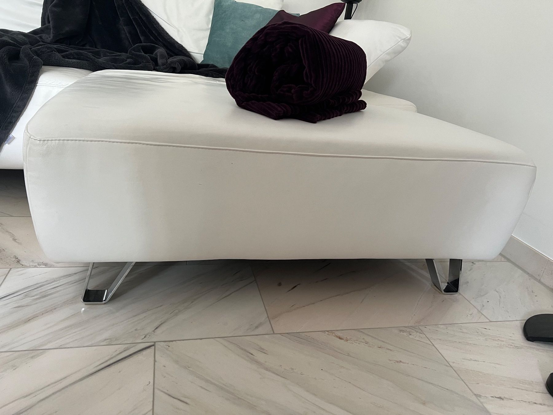 Sofas: Weisses Leder Ecksofa – D'occasion à Stäfa par Gabi17 2