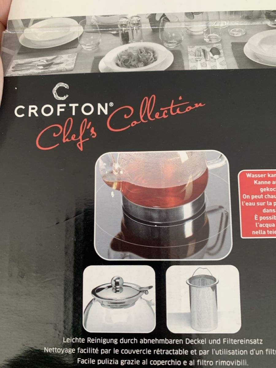 Teiere: Crofton Teapot Glass with Infuser Chef's Collection New – Usato da Immensee venduto da vgitter 5