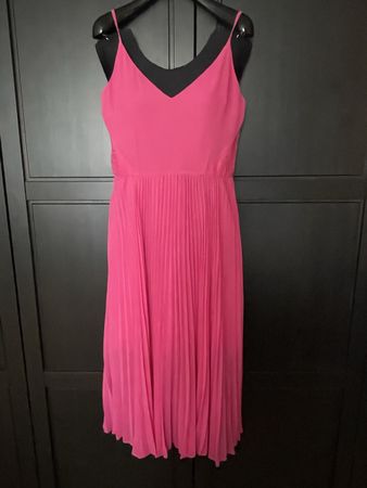 Sommerkleid in Pink mit Plissee Gr. S