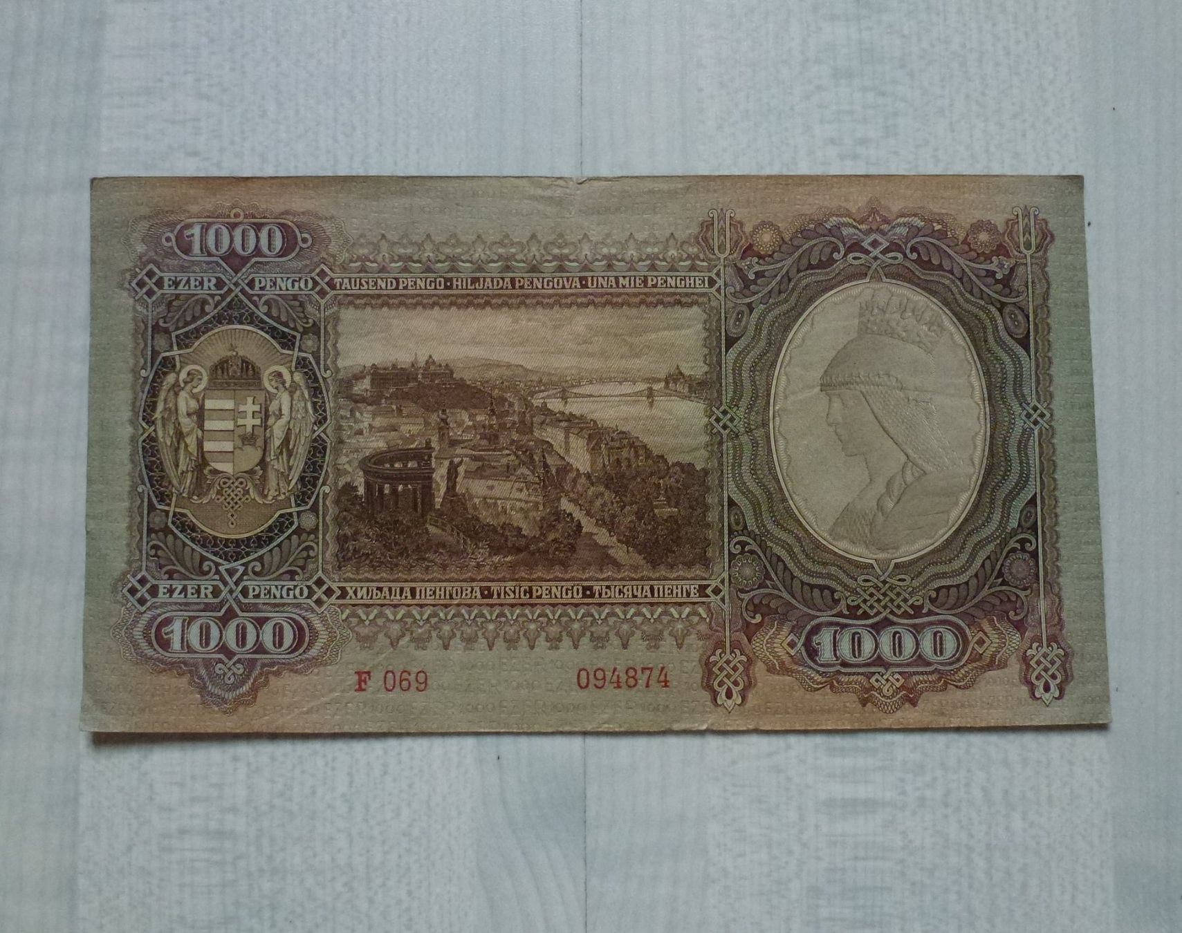Banconote: Ungarn ++ 1000 Pengo 1943 – Usato da Walkringen venduto da Casablanca777 1