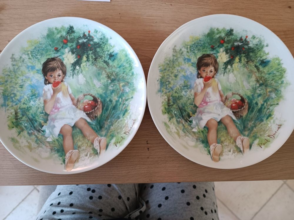 Lot De 21 Anciennes Assiettes Dresden, Cousues Main, Pour Créer Un Bloc De Couette Individuel Vintage - Occasion