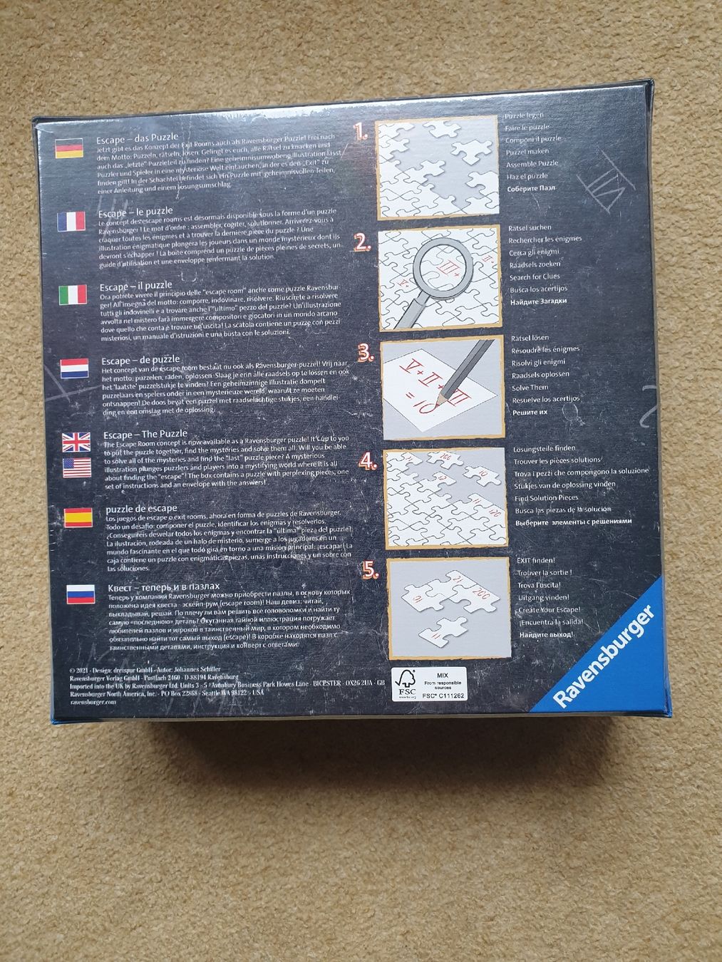 Ravensburger Puzzle: Ravensburger Escape Puzzle U-Boot 759 Teile – Nuovo e nell'imballaggio originale da Winterthur venduto da ivo_hmm2 1
