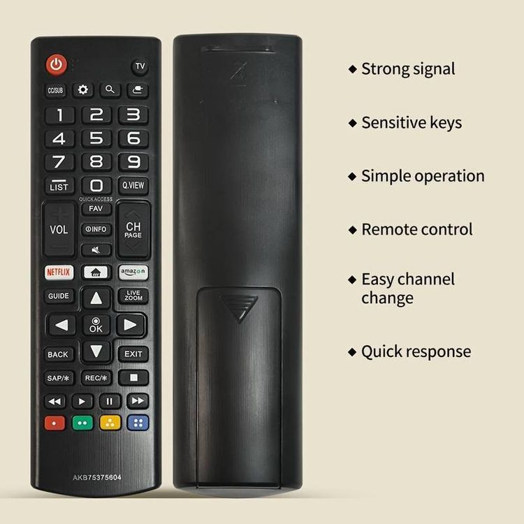 Universal-Fernbedienung Für LG TVs – Ersatz Für AKB69680403, Kompatibel Mit Smart TVs & LCD/LED