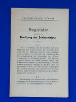 Gem. Töss: Reg betr die Benützung des Schiessplatzes 1905