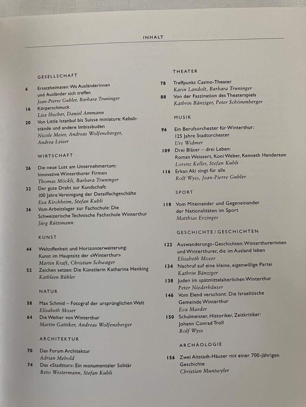 Libri: Jahrbuch Winterthur 2001 – Usato da winterthur venduto da Grami1 4