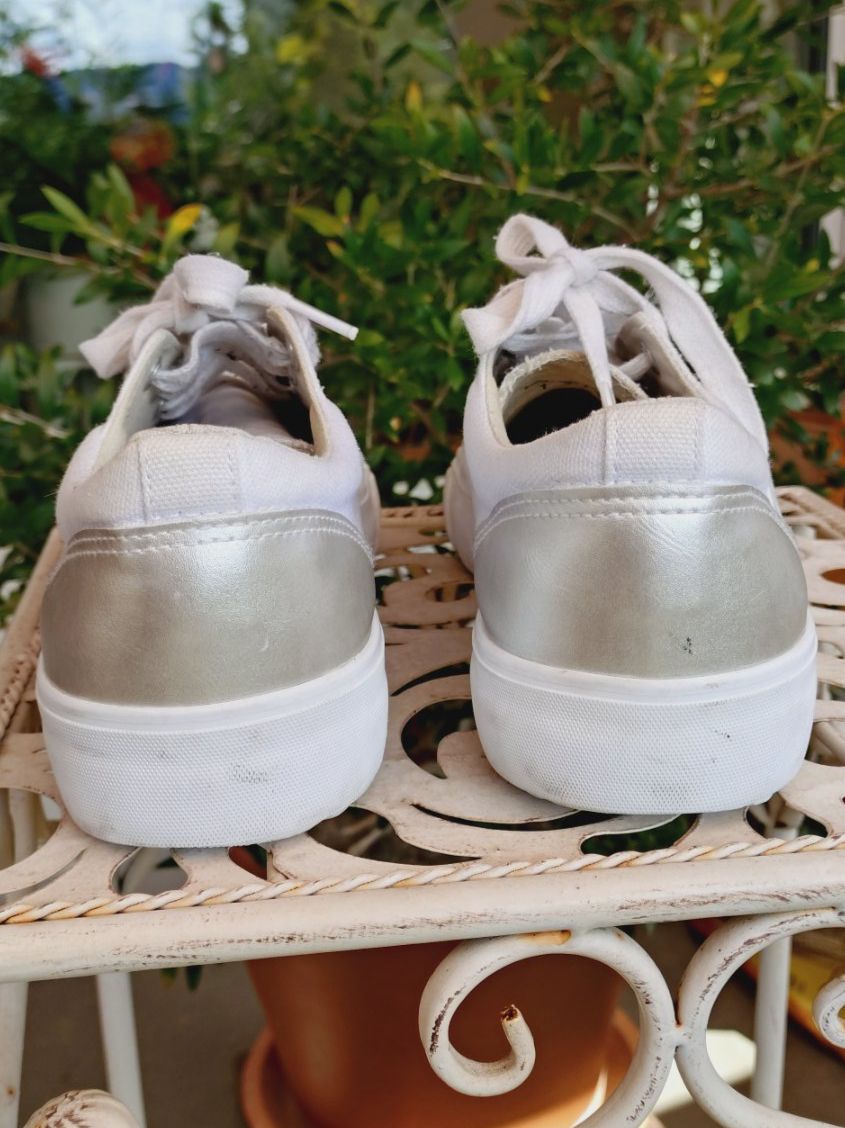 Graceland Damenschuhe: Graceland Sneakers 40, Weiss/Silber – Gebraucht aus Uster von Junipa 3