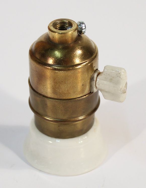 WIYETY 6er Set Vintage Lampenfassungen E27 - Bronze Aluminium