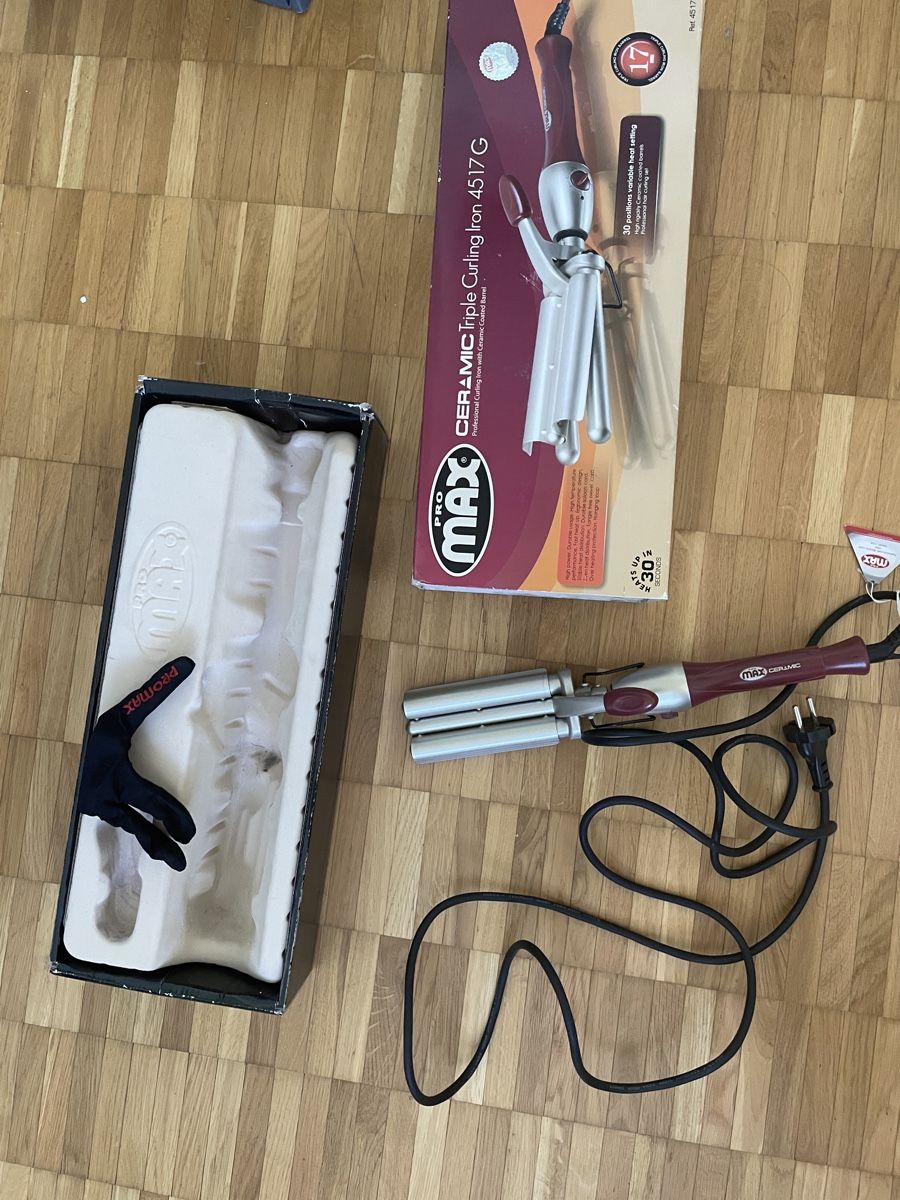 Piastre & Arricciacapelli: PRO MAX Triple Curling Iron – Usato da Neuchatel venduto da shi_9fzw