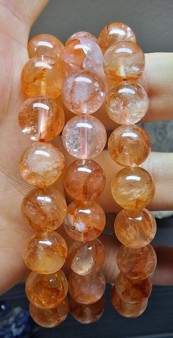 Minerali & Pietre curative: Hochwertiges Feuerquarz Armband – Nuovo (secondo la descrizione) da Matzingen venduto da Shay_Crystalz 1