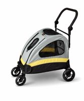 Hunde-Buggy faltbar grau gelb bis 20kg Neuwertig