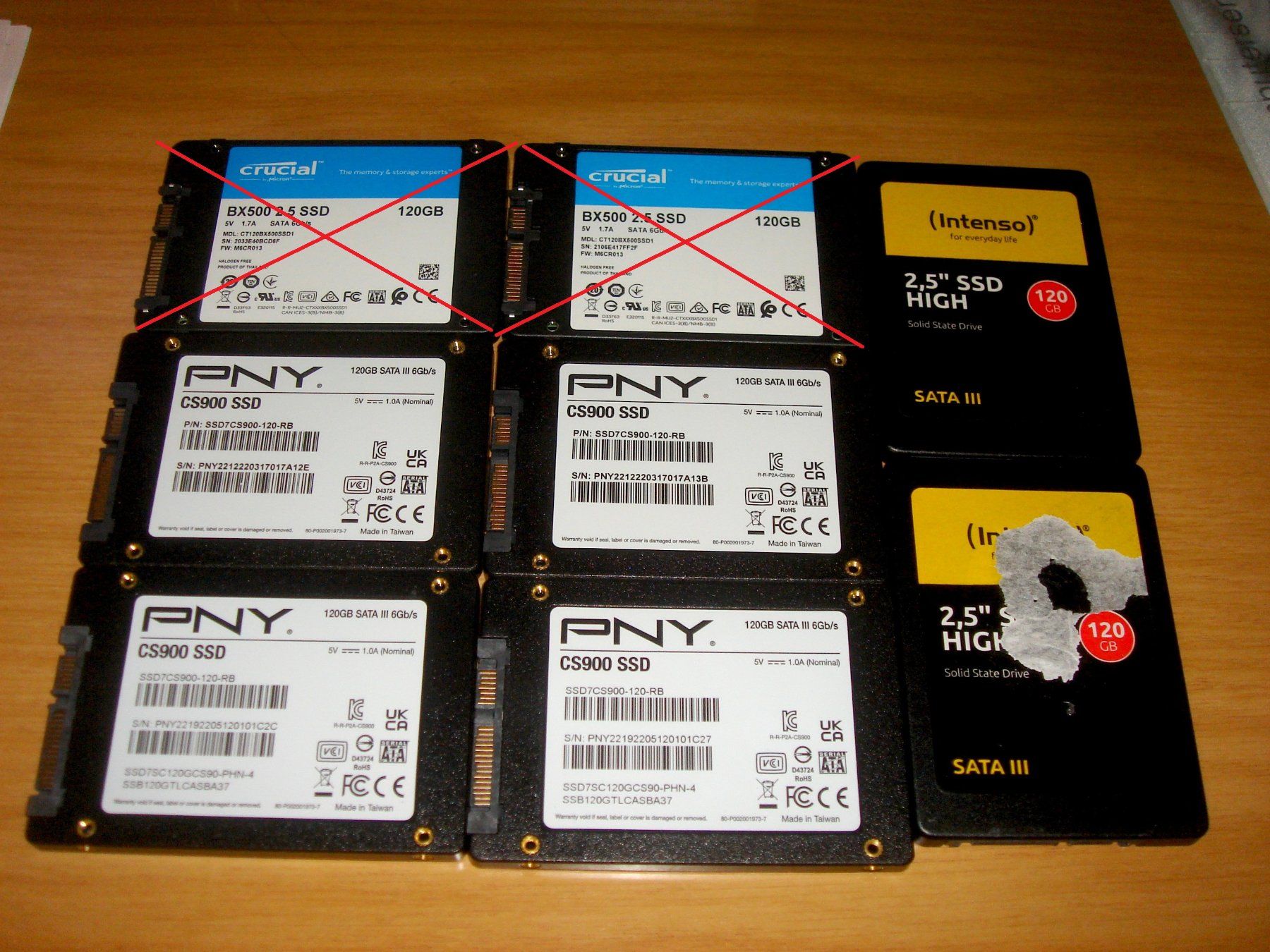 Dischi rigidi: 1 stück 120/128gb ssd. Getestet. – Usato da St. Gallen venduto da pc-sg