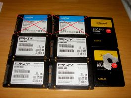 1 stück 120/128gb ssd. Getestet.