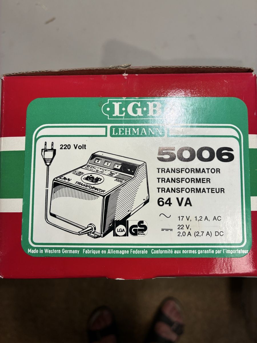 LGB Modelleisenbahnen: LGB Lehmann 5006 Transformator 64 VA boxed – Gebraucht aus Winterthur von Wedani1