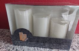 LED Echtwachskerzen Set mit Fernbedienung neu