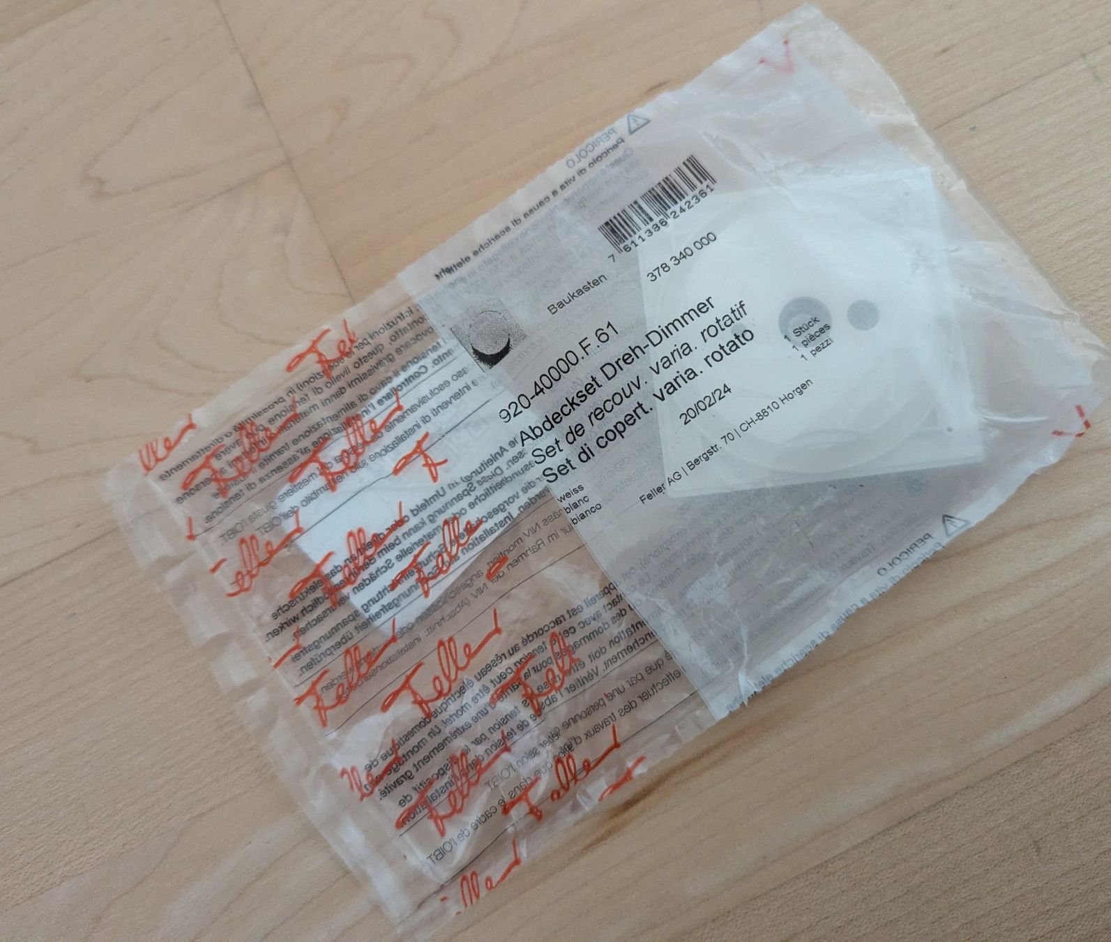 Interruttori: Abdeckset Dreh-Dimmer, neu – Usato da Uster venduto da petches 1