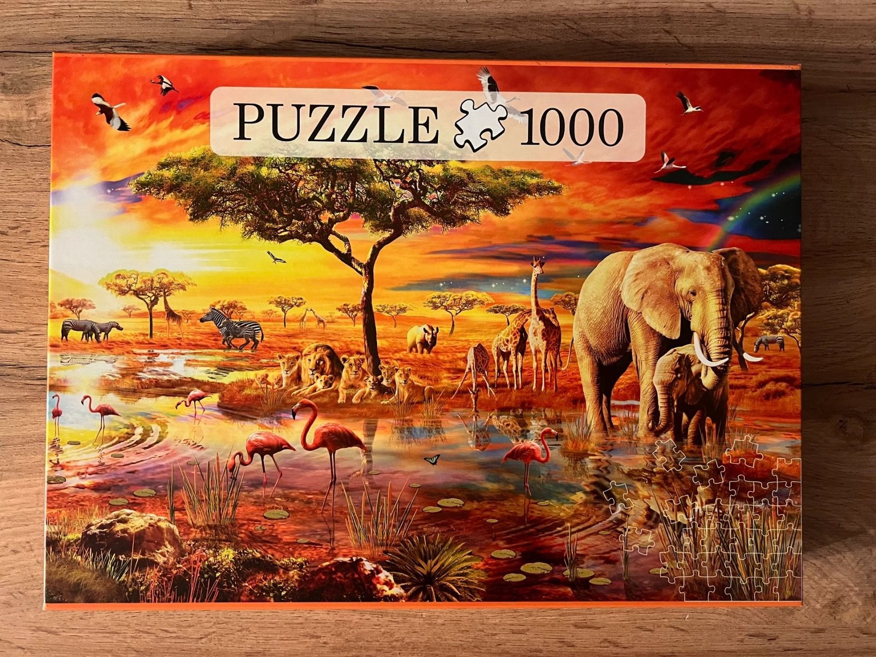 Puzzle: Puzzle Savanna Pool Elefant 1000 Teile – Usato da Oberburg venduto da Serbus 2