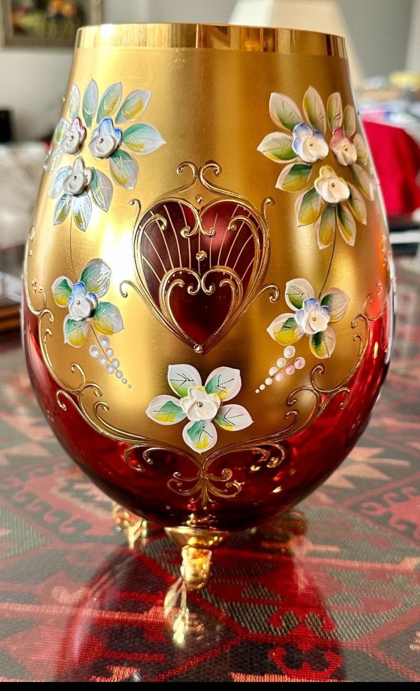 Vasi & Recipienti: Prächtige böhmische Glasvase von Egermann – Usato da Genève venduto da Mycollection