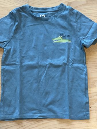 T-Shirt C&A blau mit Tiermotiv Grösse 122