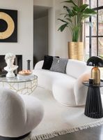 Edles Design Sofa v. JL, Bouclé Creme, Neu Top Sommer Sale☀️