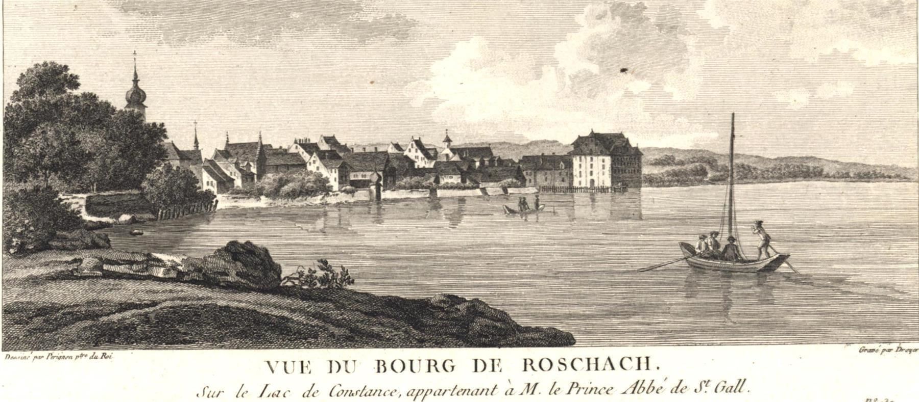 Incisioni: Rorschach Originalkupferstich 1780 – Usato da Rafz venduto da Helvet32 1