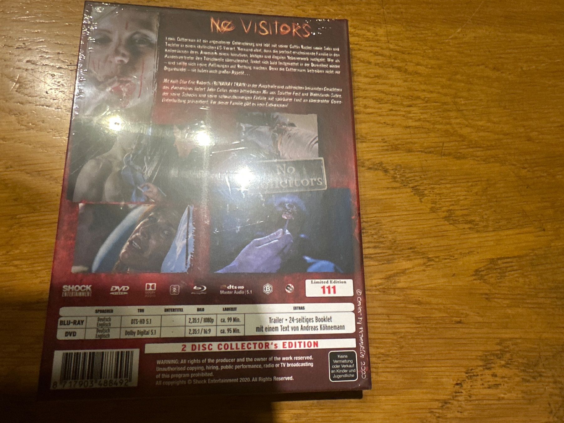 Tutti i DVDs: No Visitors Shock Entertainment Mediabook – Nuovo e nell'imballaggio originale da Benken ZH venduto da Audi-erich 1