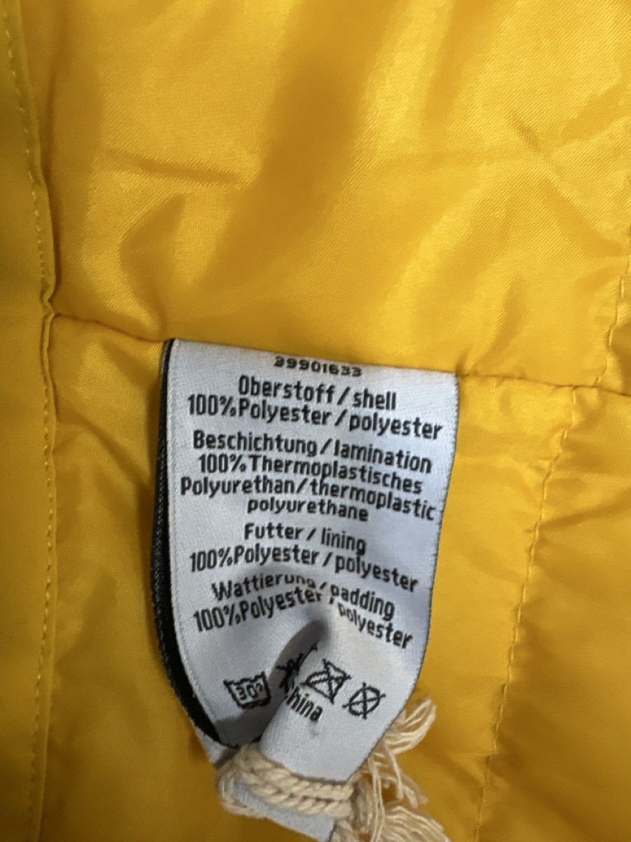 Schmuddelwedda Giacche: Schmuddelwedda Regenjacke, gelb, Gr. M, – Usato da Maienfeld venduto da 8796 7