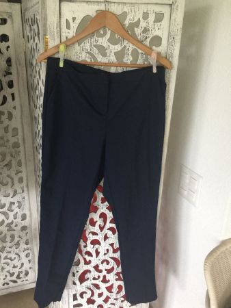 Orsay Hose blau Baumwolle Damen Gr. 40