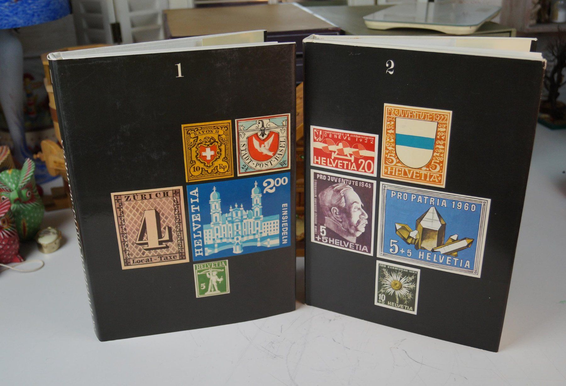 Bücher: Schweizer Briefmarken Band 1 und 2 Silva-Bücher – Gebraucht aus Härkingen von sammelbecken