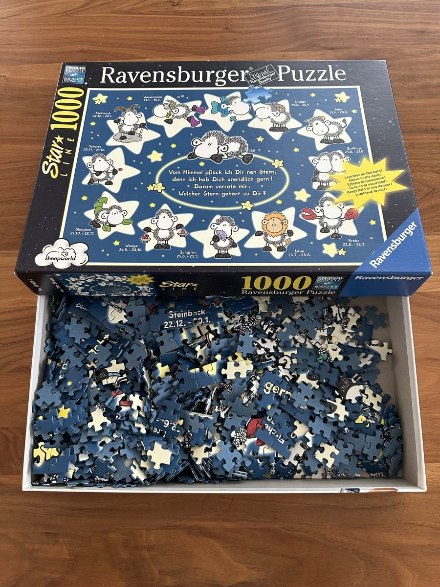 Ravensburger Puzzles: Ravensburger Puzzle - 1000 Teile - sheepworld – Gebraucht aus Bürglen UR von Amdeko 1