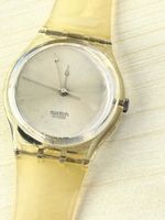 Swatch Armbanduhr transparentes Gehäuse 1992 Vintage