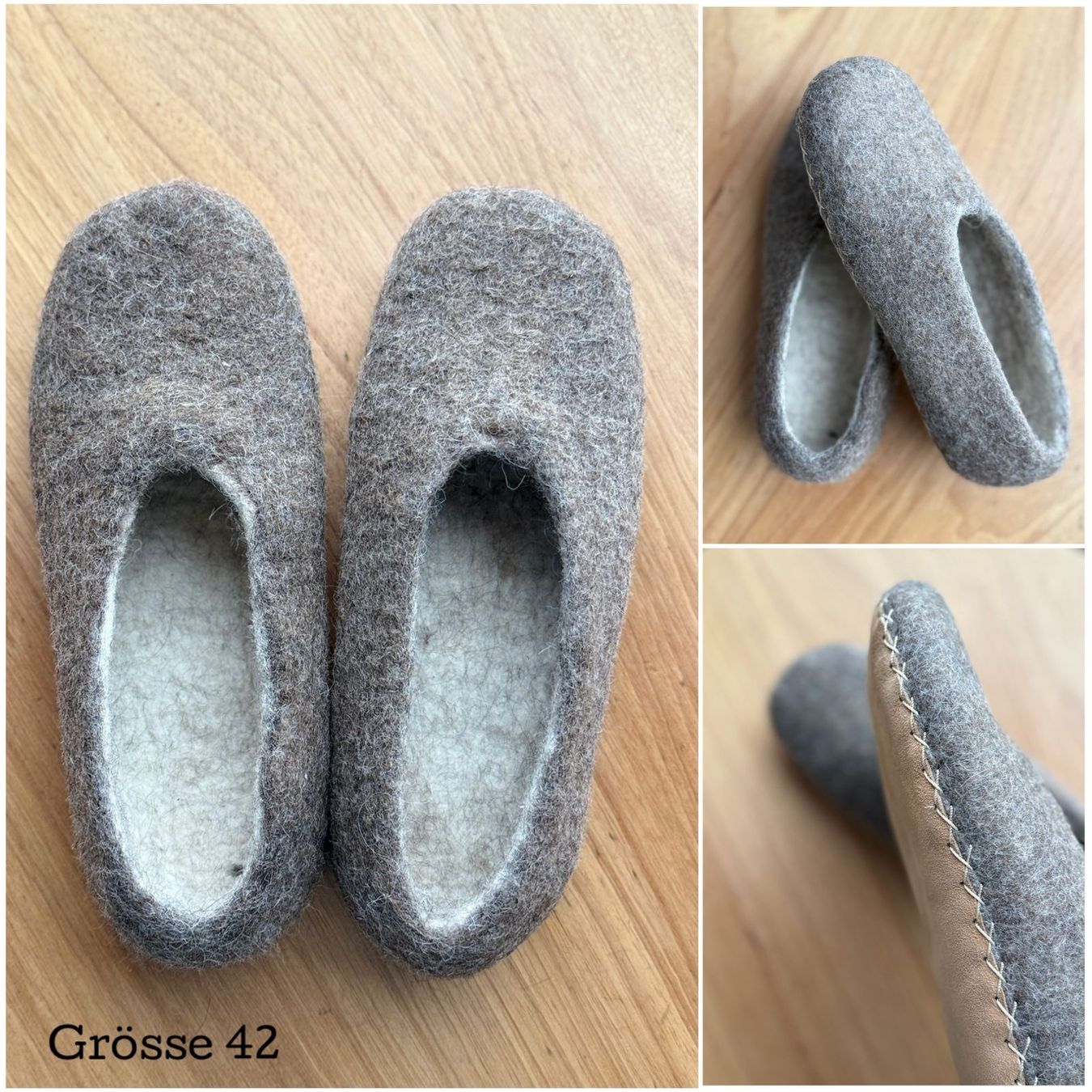 Herrenschuhe: Alpaka Hausschuhe handgemacht – Neu und originalverpackt aus  von