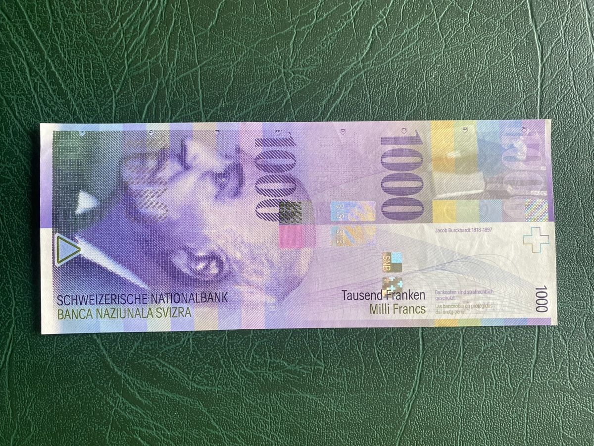 Banconote: 1000er Note - Schweizer Banknote - 2012 – Nuovo (secondo la descrizione) da Thörishaus venduto da luc_nsv9