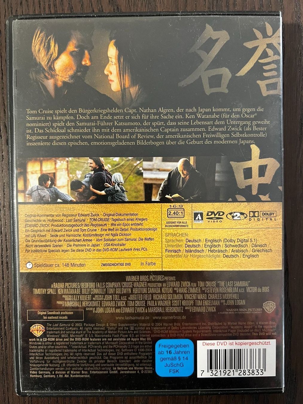 Tutti i DVDs: Last Samurai – Usato da Zürich venduto da FilmFreunde 1