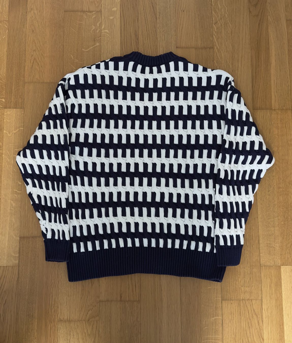 Zara Pullover & Sweatshirts: Zara - Strickpullover Navy Blau / Weiss (M) – Neu (gemäss Beschreibung) aus Uster von jul_5dvx 1