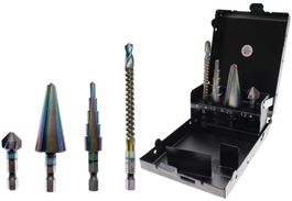 HSS-G-Multi-Fräs/Bohrer-Satz, 4-tlg.
