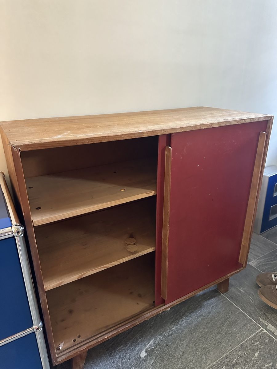 Cassettiere: Midcentury Sideboard/Kommode 70er Holz rot – Usato da Meilen venduto da Cabi77 2
