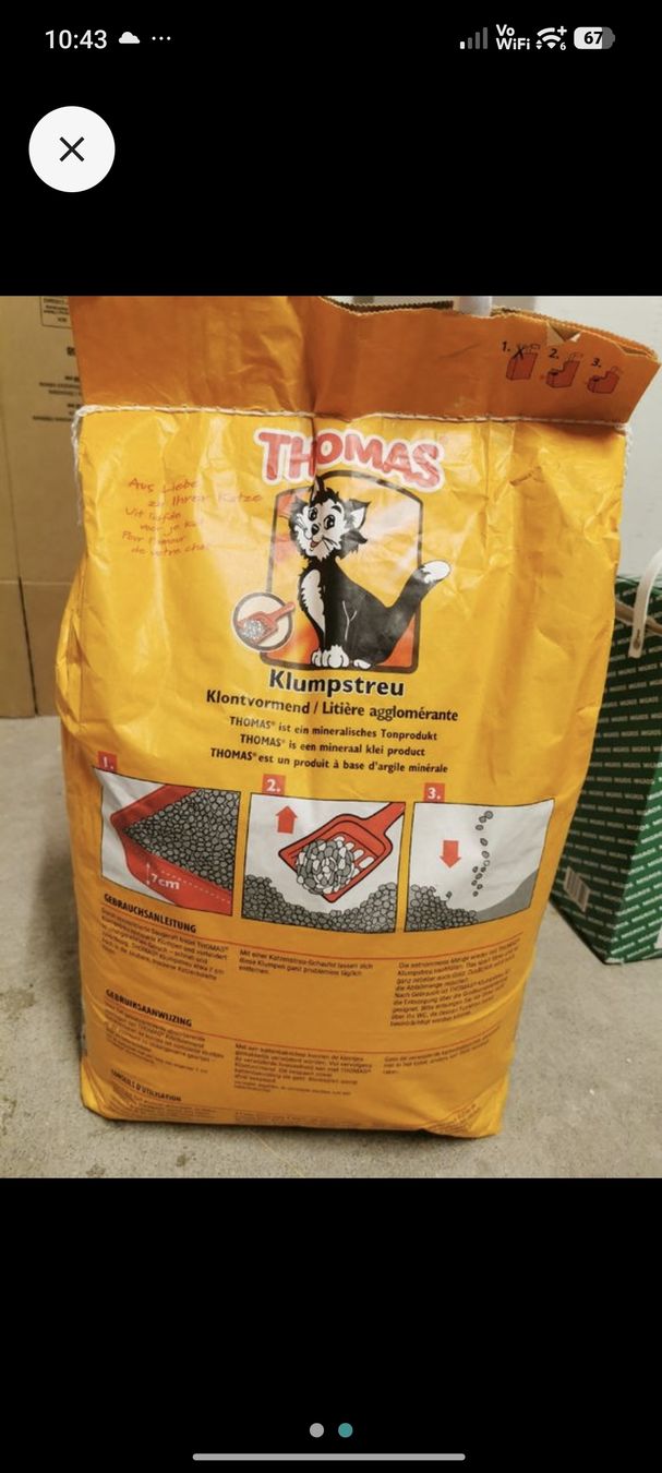 WC: Katzenkiste Streu 2 Pack  – Nuovo e nell'imballaggio originale da Schindellegi venduto da R.Temperli 1