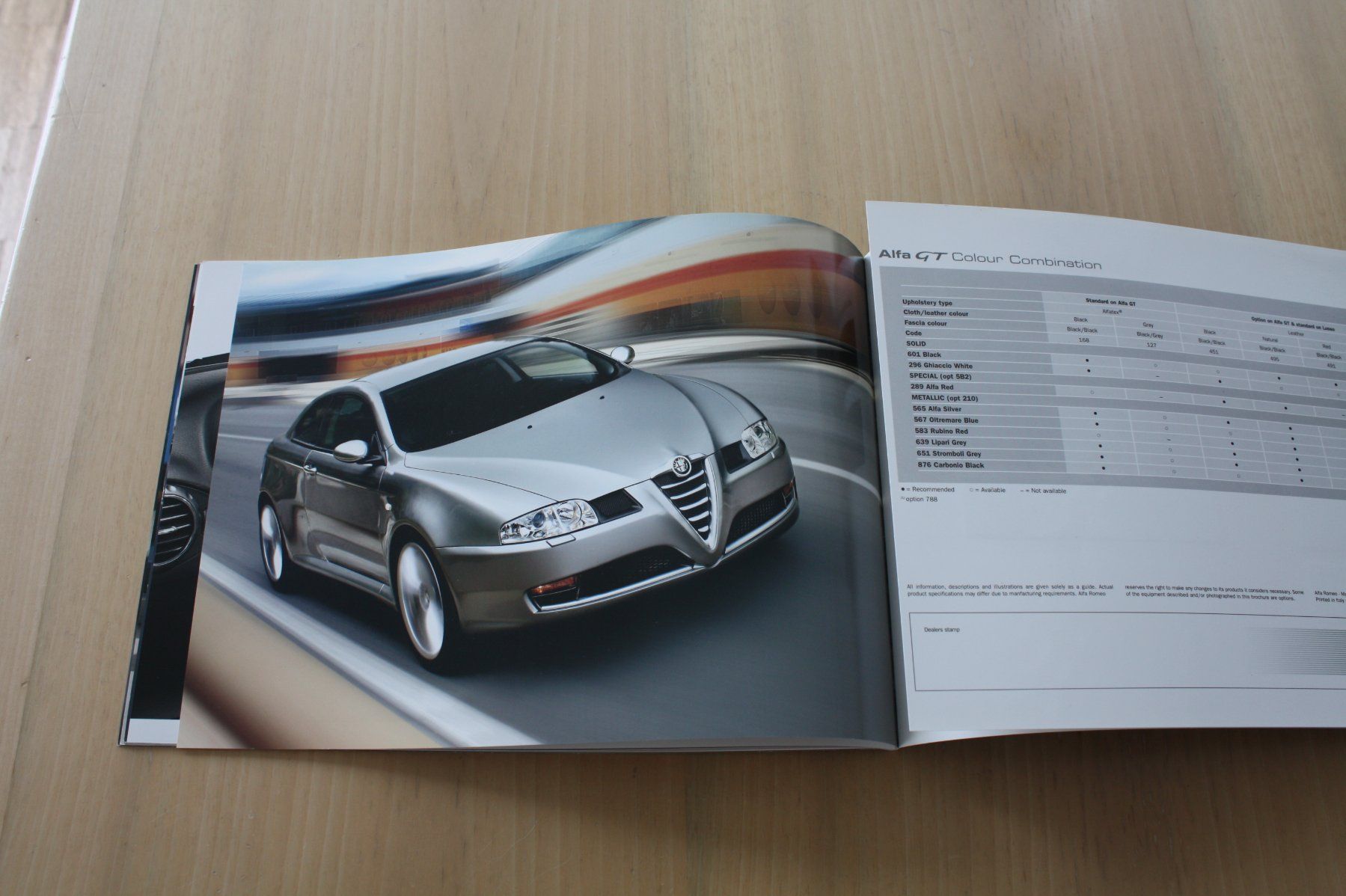 Alfa Romeo Dokumente: Alfa Romeo GT Prospekt 4/2008 – Gebraucht aus Wikon von erwin400 8