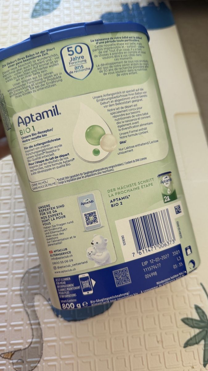 Aptamil Lebensmittel & Spezialitäten: Aptamil bio 1 – Neu und originalverpackt aus Lugano von _tuttifrutti_ 1