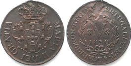 AZOREN - TERCEIRA 5 Reis 1830 MARIA II. im Exil, Kupfer vz+