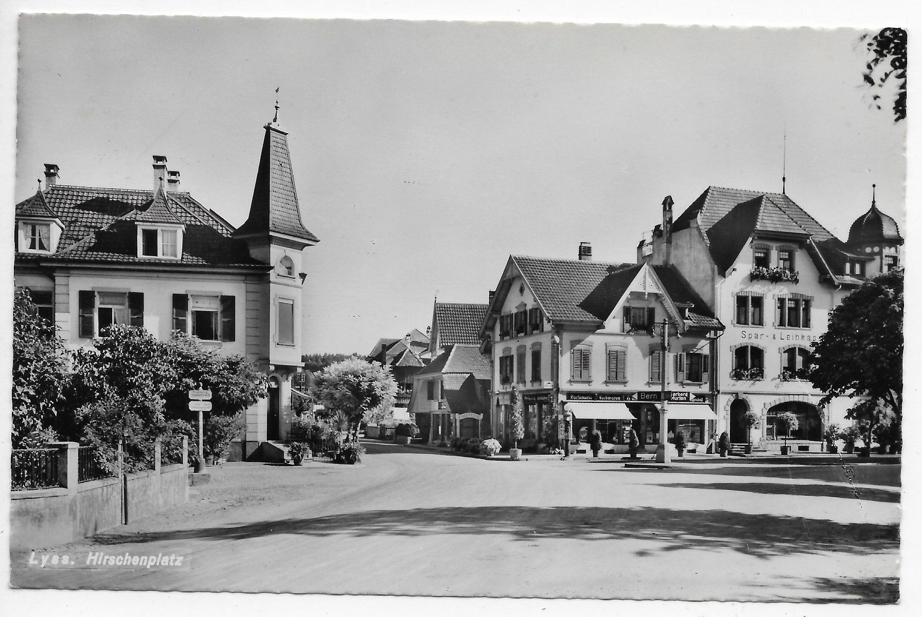 Ansichtskarten: Hirschplatz in Lyss – Gebraucht aus Hefenhofen von Richsalz