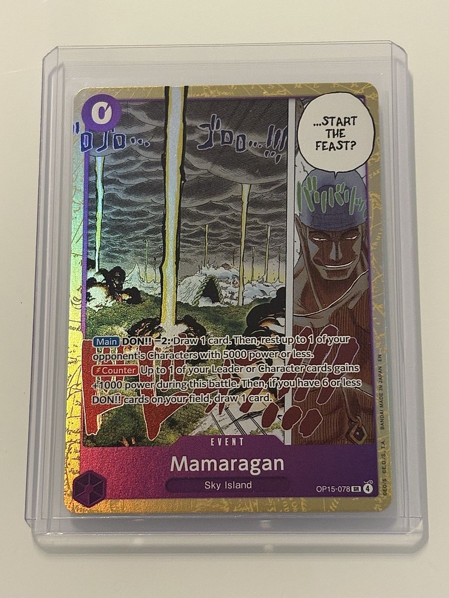 Bandai Carte collezionabili: One Piece TCG - Mamaragan OP15-078 Event – Nuovo (secondo la descrizione) da Pieterlen venduto da Mira_o7
