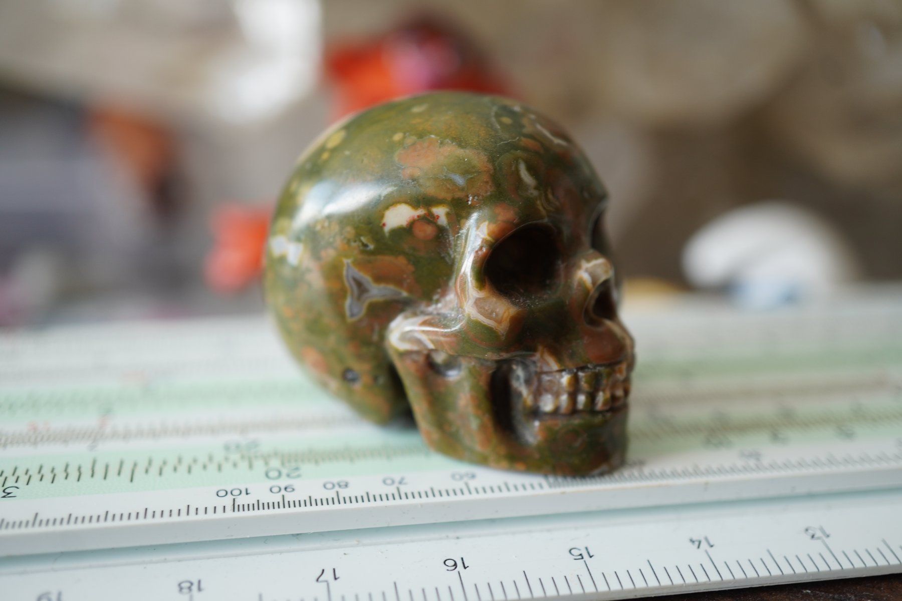 Minerali & Pietre curative: Urwald Rhyolith Skull  Detailliert     "Topstone" – Nuovo e nell'imballaggio originale da Eschenbach SG venduto da topstone 3
