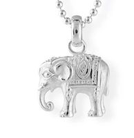 Anhänger Elefant 2 cm breit Silber 925 Drachenfels Schmuck