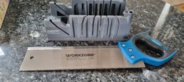 Workzone Säge mit Gehrungslade, neuwertig, Top Zustand!