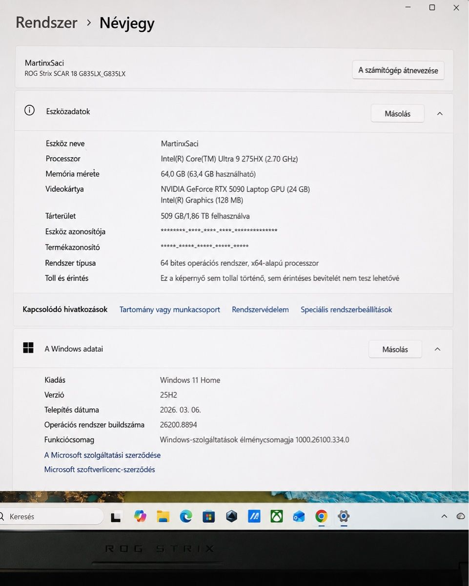 Asus Notebooks: ASUS ROG Strix SCAR 18 G835LX – Neu (gemäss Beschreibung) aus Düdingen von fit_bm9j 7