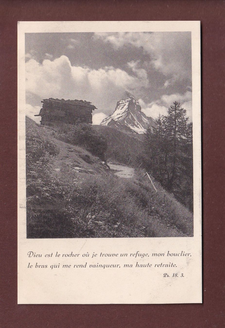 Cartoline postali: Zermatt - Chalet et CERVIN - Verset – Usato da Pully venduto da nicecards