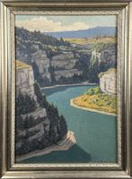 Eugène-Louis JACOT GUILLARMOD (1872-1958) Le Doubs-Brennet